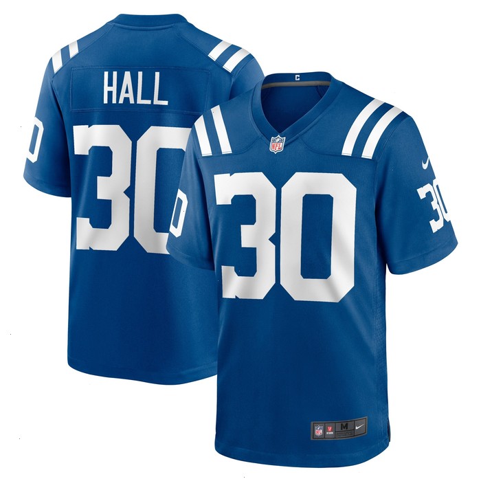 Darren Hall Indianapolis Colts Nike Team Game Jersey - Royal V1