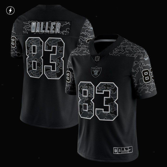 Darren Waller Las Vegas Raiders Nike RFLCTV Limited Jersey - Black