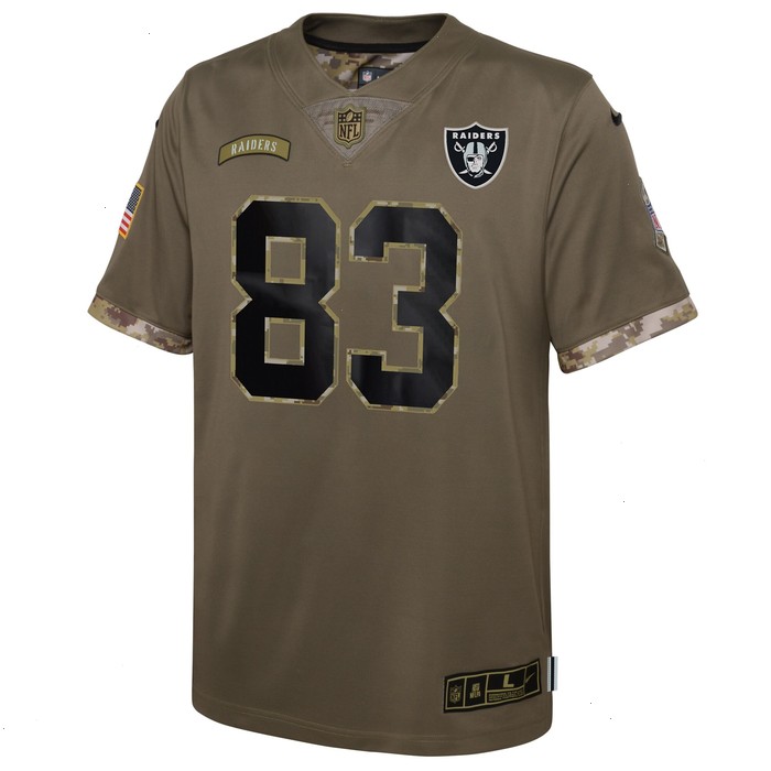 Darren Waller Las Vegas Raiders Nike Youth 2022 Salute To Service Player Limited Jersey - Olive