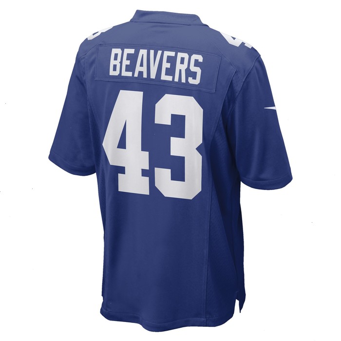 Darrian Beavers New York Giants Nike Game Player Jersey - Royal