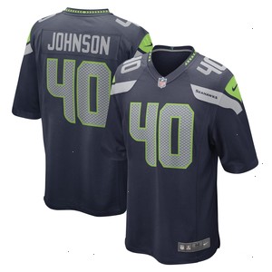 Darryl Johnson Seattle Seahawks Nike Game Player Jersey - College Navy