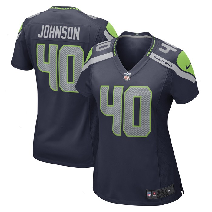 Darryl Johnson Seattle Seahawks Nike Women's Game Player Jersey - College Navy