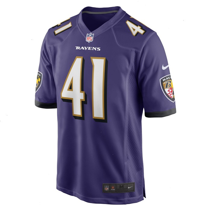 Daryl Worley Baltimore Ravens Nike Game Player Jersey - Purple