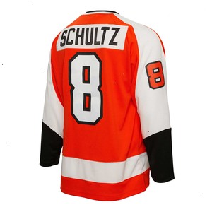 Dave Schultz Philadelphia Flyers Mitchell & Ness 1974/75 Blue Line Player Jersey - Orange