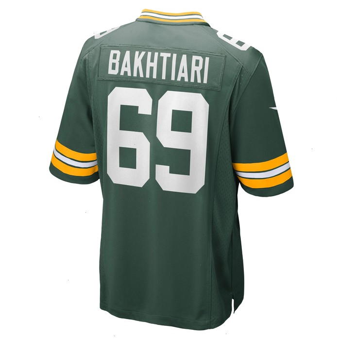 David Bakhtiari Green Bay Packers Nike Game Jersey - Green