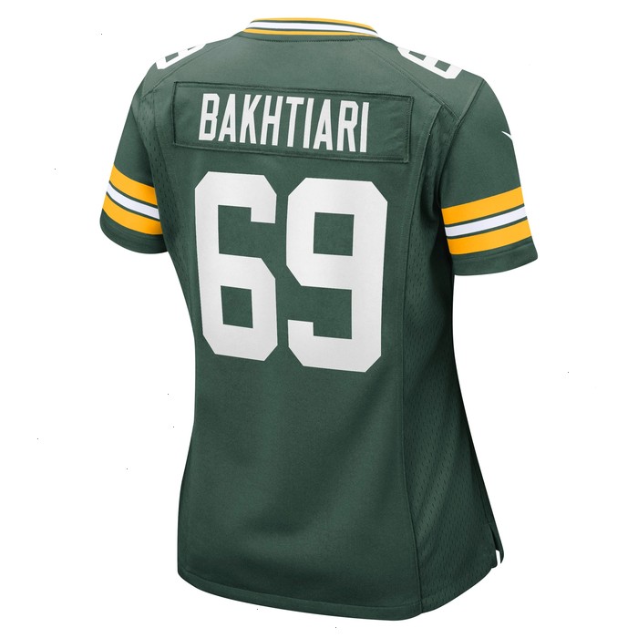 David Bakhtiari Green Bay Packers Nike Women's Game Jersey - Green