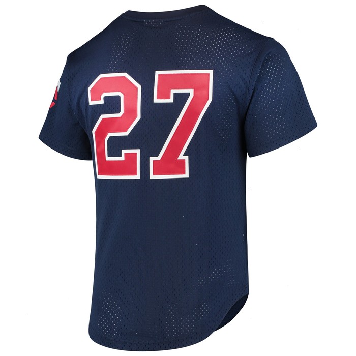 David Ortiz Minnesota Twins Mitchell & Ness 2002 Cooperstown Collection Mesh Batting Practice Jersey - Navy