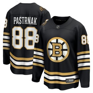 David Pastrnak Boston Bruins Fanatics Branded 100th Anniversary Premier Breakaway Player Jersey - Black