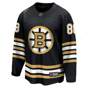 David Pastrnak Boston Bruins Fanatics Branded 100th Anniversary Premier Breakaway Player Jersey - Black