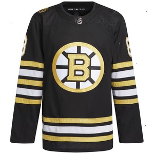 David Pastrnak Boston Bruins adidas Primegreen Authentic Pro Player Jersey - Black