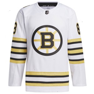 David Pastrnak Boston Bruins adidas Primegreen Authentic Pro Player Jersey - White