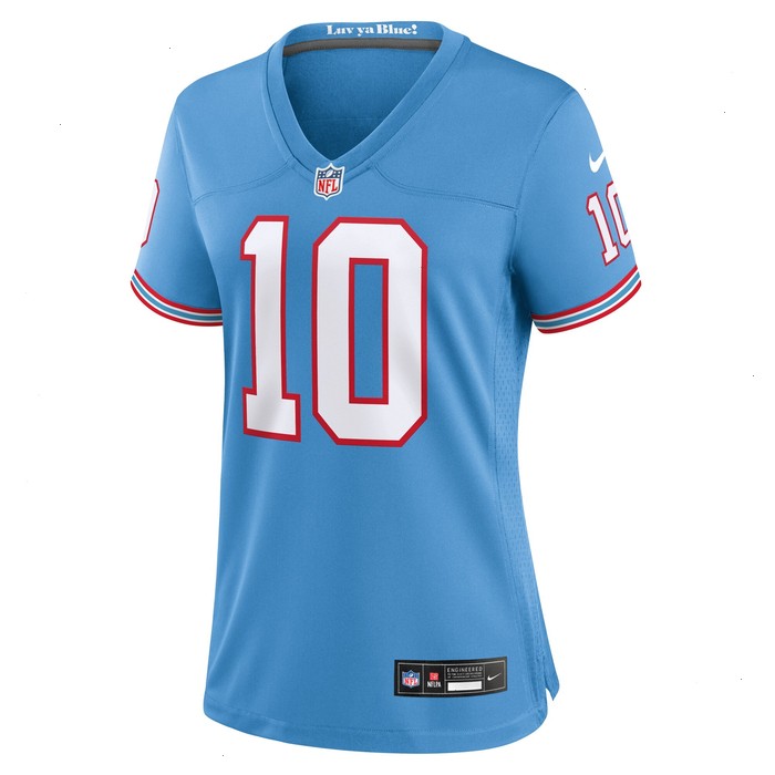 DeAndre Hopkins Tennessee Titans Nike Women's Oilers Throwback Player Game Jersey - Light Blue