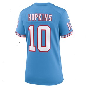 DeAndre Hopkins Tennessee Titans Nike Women's Oilers Throwback Player Game Jersey - Light Blue