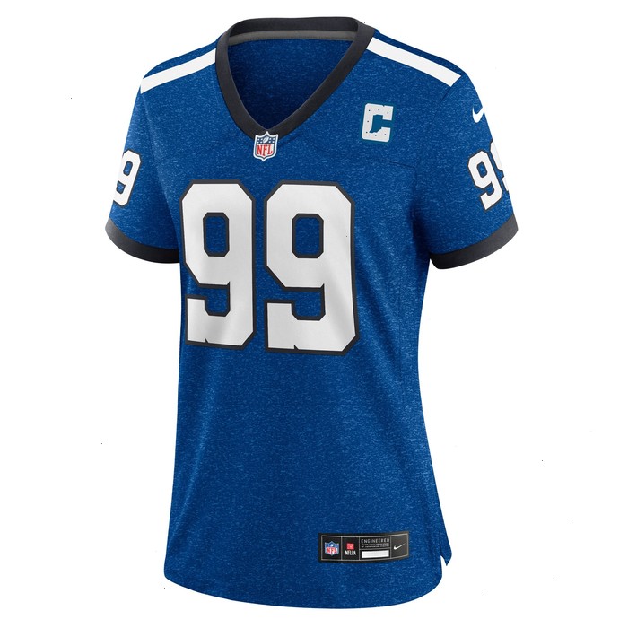 DeForest Buckner Indianapolis Colts Nike Women's Indiana Nights Alternate Game Jersey - Royal