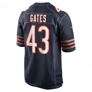 DeMarquis Gates Chicago Bears Nike Game Player Jersey - Navy