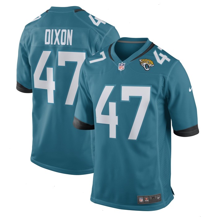 De'Shaan Dixon Jacksonville Jaguars Nike Team Game Player Jersey - Teal