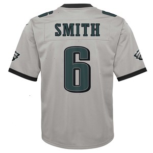 DeVonta Smith Philadelphia Eagles Nike Youth Inverted Game Jersey - Silver