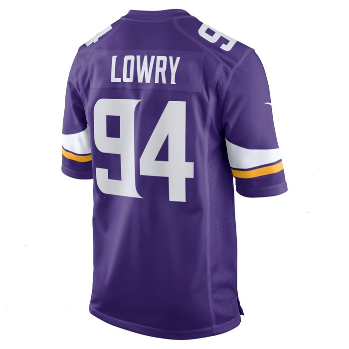 Dean Lowry Minnesota Vikings Nike Game Player Jersey - Purple