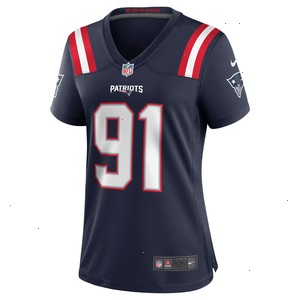 Deatrich Wise Jr. New England Patriots Nike Women's Game Jersey - Navy