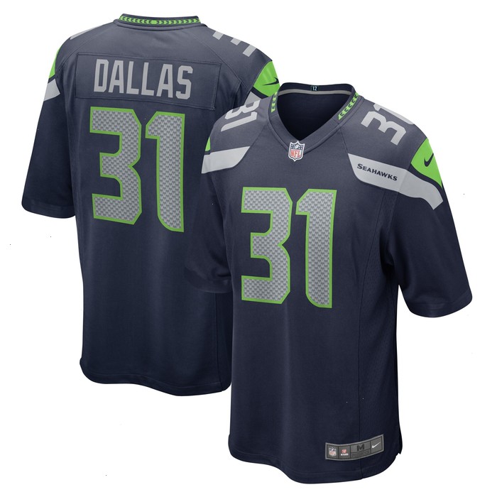 DeeJay Dallas Seattle Seahawks Nike Game Jersey - College Navy