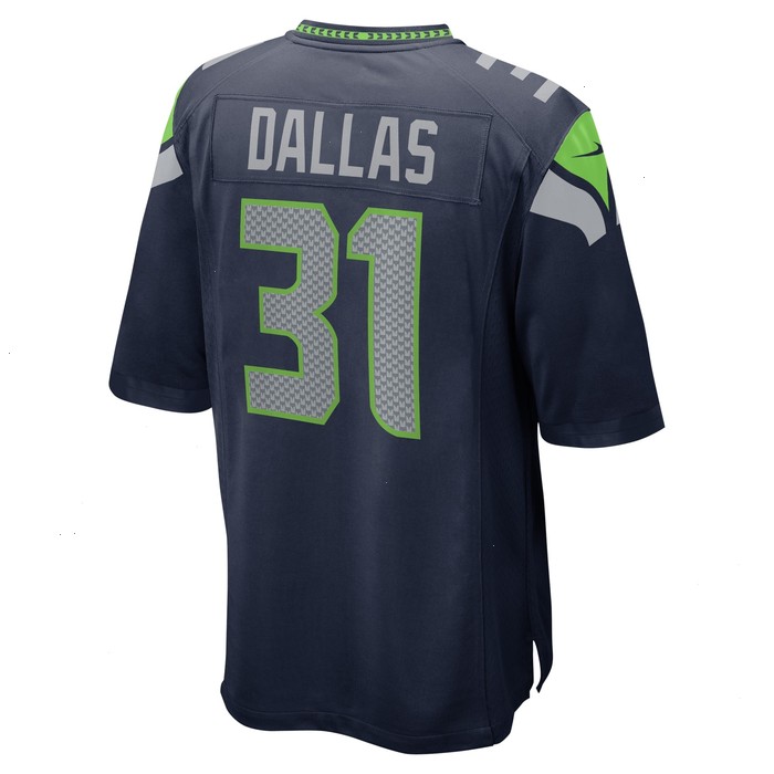 DeeJay Dallas Seattle Seahawks Nike Game Jersey - College Navy