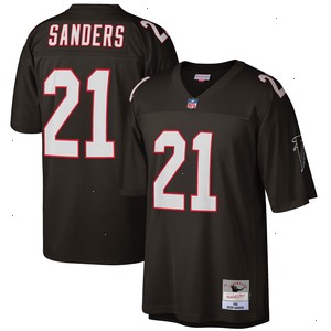 Deion Sanders Atlanta Falcons Mitchell & Ness Big & Tall 1992 Retired Player Replica Jersey - Black