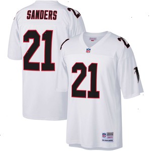 Deion Sanders Atlanta Falcons Mitchell & Ness Big & Tall 1992 Retired Player Replica Jersey - White