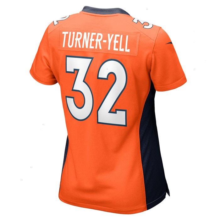 Delarrin Turner-Yell Denver Broncos Nike Women's Game Player Jersey - Orange