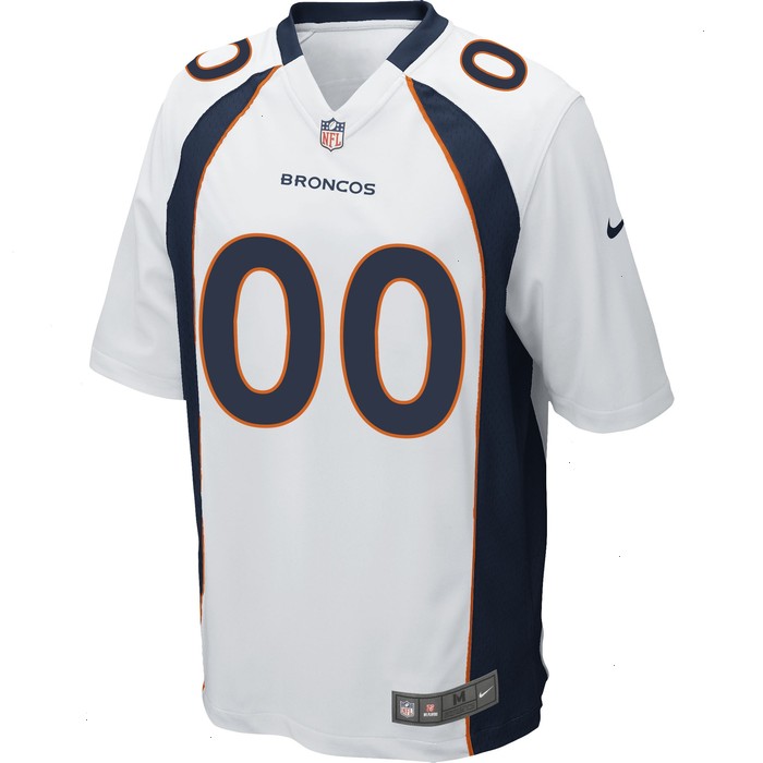 Denver Broncos Nike Custom Game Jersey - White