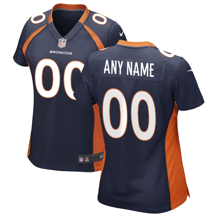 Denver Broncos Nike Women's Alternate Custom Game Jersey - Navy