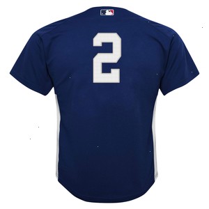 Derek Jeter New York Yankees Mitchell & Ness Youth Team Cooperstown Collection Mesh Batting Practice Jersey - Navy