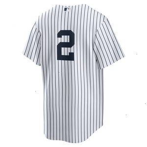 Derek Jeter New York Yankees Nike Replica Jersey - White/Navy