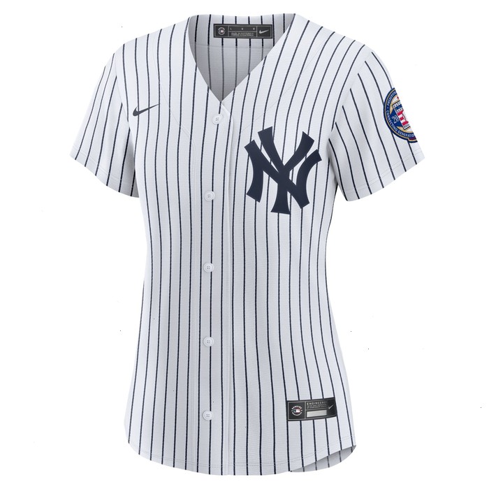 Derek Jeter New York Yankees Nike Women's 2020 Hall of Fame Induction Replica Jersey - White/Navy