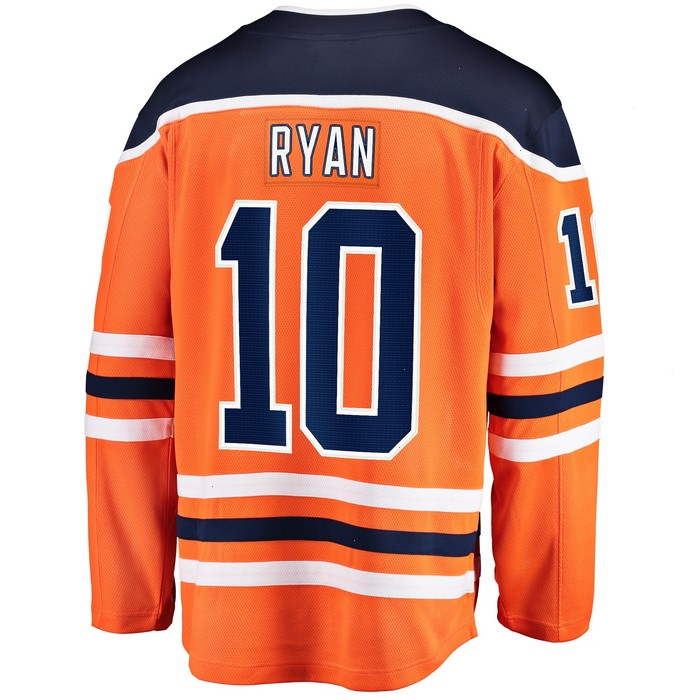 Derek Ryan Edmonton Oilers Fanatics Branded Home Breakaway Player Jersey - Orange