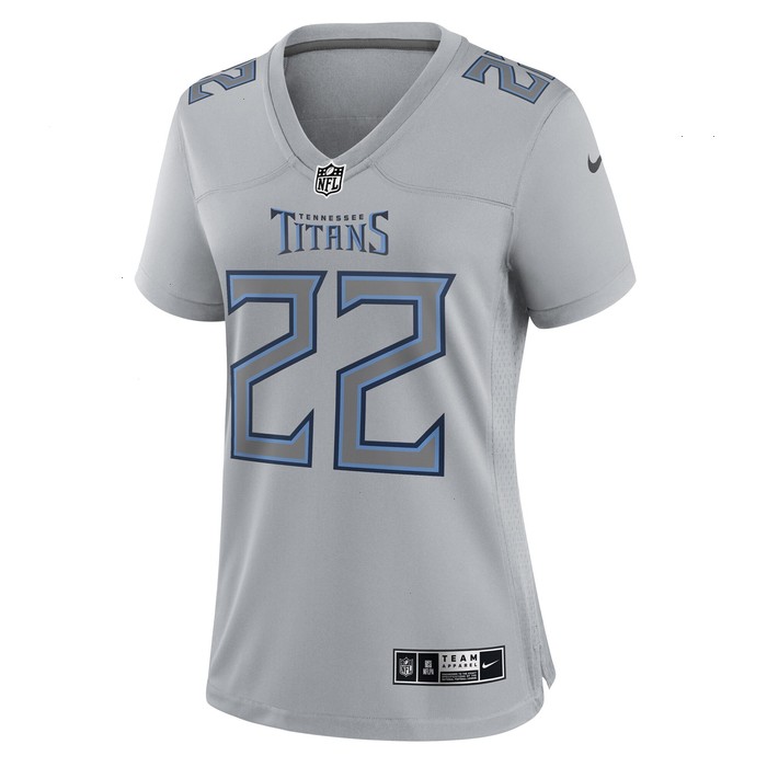 Derrick Henry Tennessee Titans Nike Women's Atmosphere Fashion Game Jersey - Gray