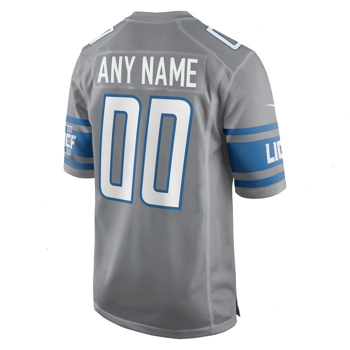 Detroit Lions Nike Alternate Custom Game Jersey - Gray