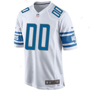 Detroit Lions Nike Custom Game Jersey - White