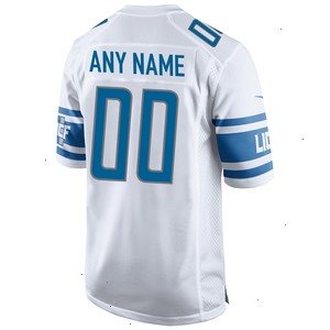 Detroit Lions Nike Custom Game Jersey - White