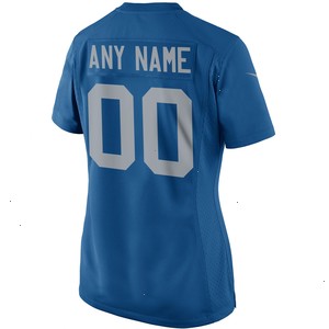 Detroit Lions Nike Women's Throwback Custom Game Jersey - Blue