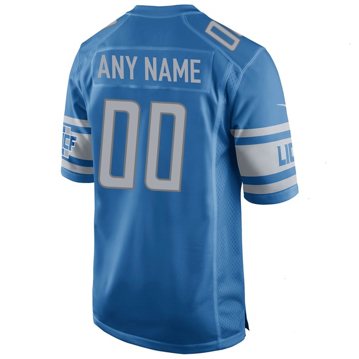 Detroit Lions Nike Youth Custom Team Color Game Jersey - Blue