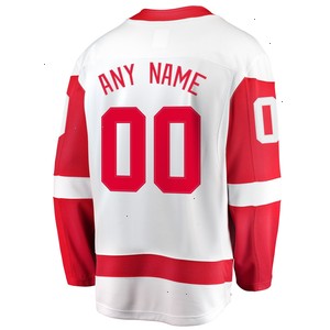 Detroit Red Wings Fanatics Branded Away Breakaway Custom Jersey - White