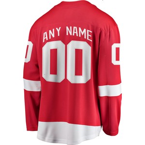 Detroit Red Wings Fanatics Branded Home Breakaway Custom Jersey - Red