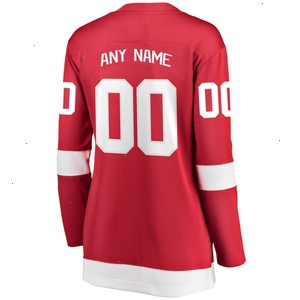 Detroit Red Wings Fanatics Branded Women's Home Breakaway Custom Jersey - Red