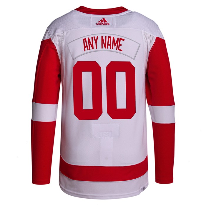 Detroit Red Wings adidas Away Primegreen Authentic Pro Custom Jersey - White