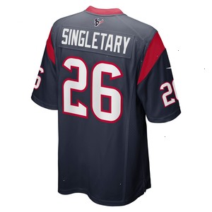 Devin Singletary Houston Texans Nike Team Game Jersey - Navy