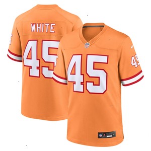 Devin White Tampa Bay Buccaneers Nike Throwback Game Jersey - Orange