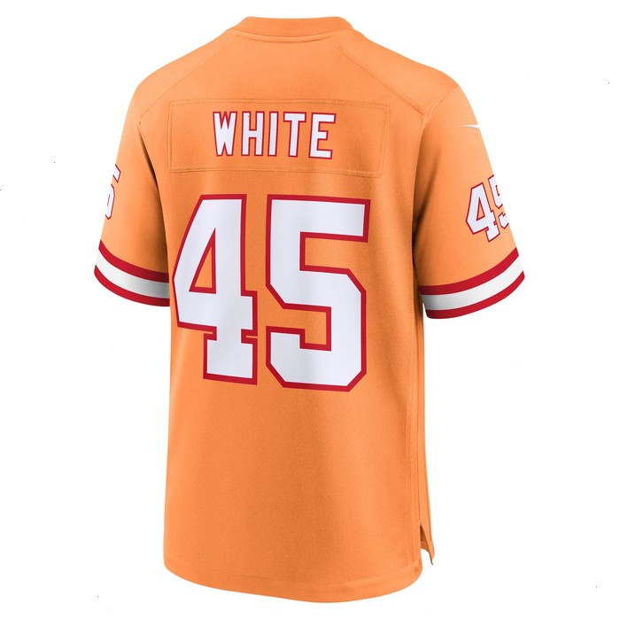 Devin White Tampa Bay Buccaneers Nike Throwback Game Jersey - Orange