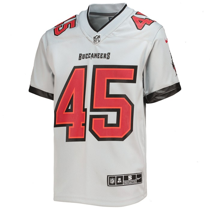 Devin White Tampa Bay Buccaneers Nike Youth Inverted Team Game Jersey - Gray