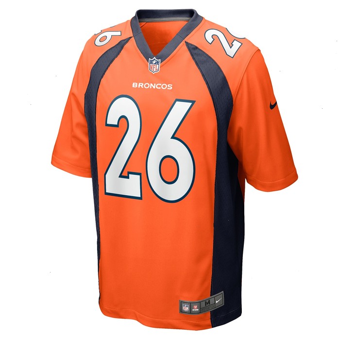 Devon Key Denver Broncos Nike Team Game Jersey - Orange V1