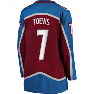 Devon Toews Colorado Avalanche Fanatics Branded Women's Home Breakaway Player Jersey - Burgundy